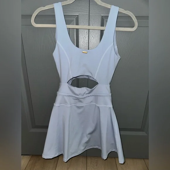 LSpace Light Blue Cutout Dress - Picture 4 of 5